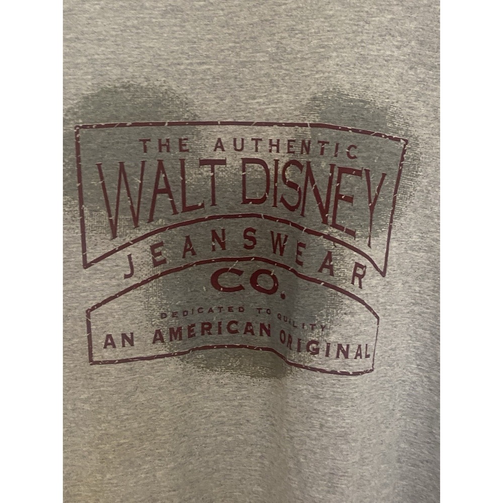 Unisex Vintage Mickey Inc. Gray Jeanswear Gray T-Shirt-Size L/XL New Made in USA